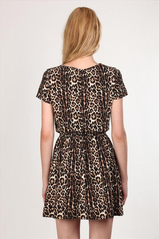 TRIBAL LEOPARD JERSEY DRESS - product image  