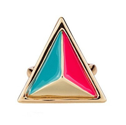 THREE DIMENSIONAL TRIANGLE RING - product image  