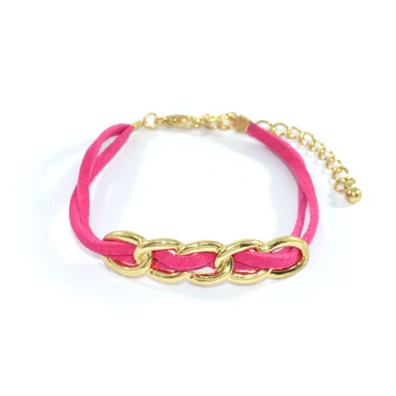 STRAP WITH CHAIN PENDANT BRACELET - product image  