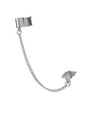 SPIKE STUD WITH CHAIN AND EAR CUFF - product image  