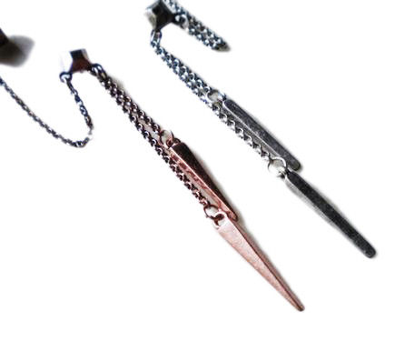 SPIKE CHAIN CUFF EARRING - product image  