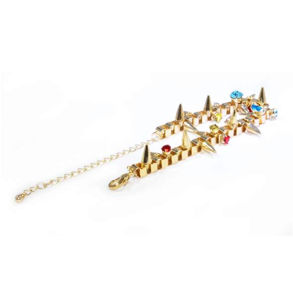 SPIKE AND CRYSTAL BRACELET - product image  