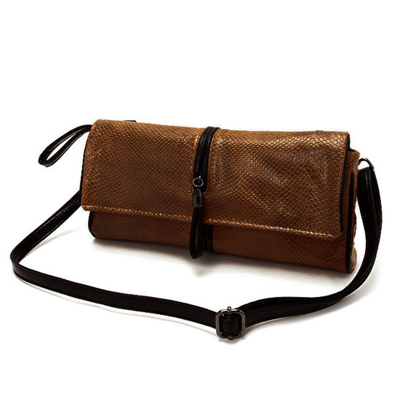 SNAKE PATTERN CLUTCH BAG - product image  