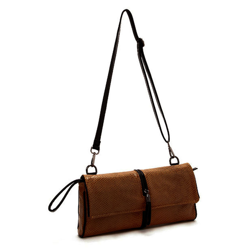 SNAKE PATTERN CLUTCH BAG - product image  