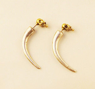 SKULL TUSK EARRING - product image  
