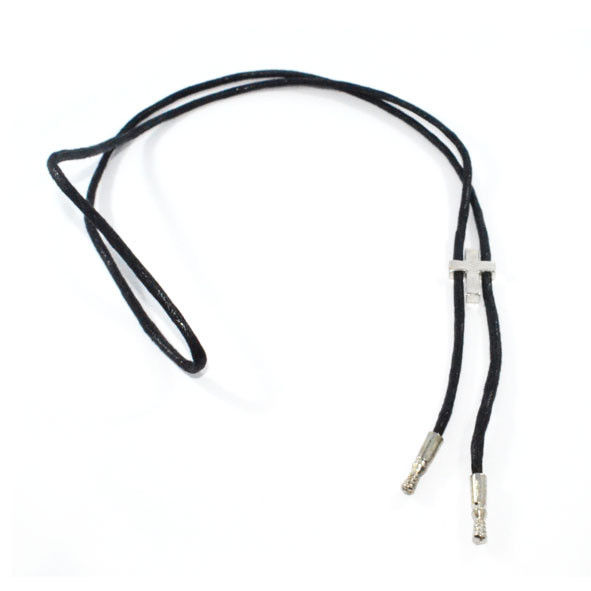 SILVER TONE CROSS ADJUSTABLE NECKLACE - product image  