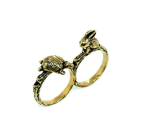 TORTOISE AND RABBIT RING - product image  