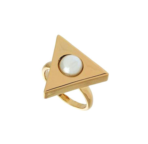 TRIANGLE WITH PEARL RING - product images