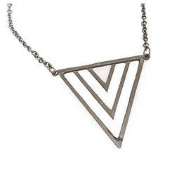 TRIPLE TRIANGLE PENDANT NECKLACE - product image  
