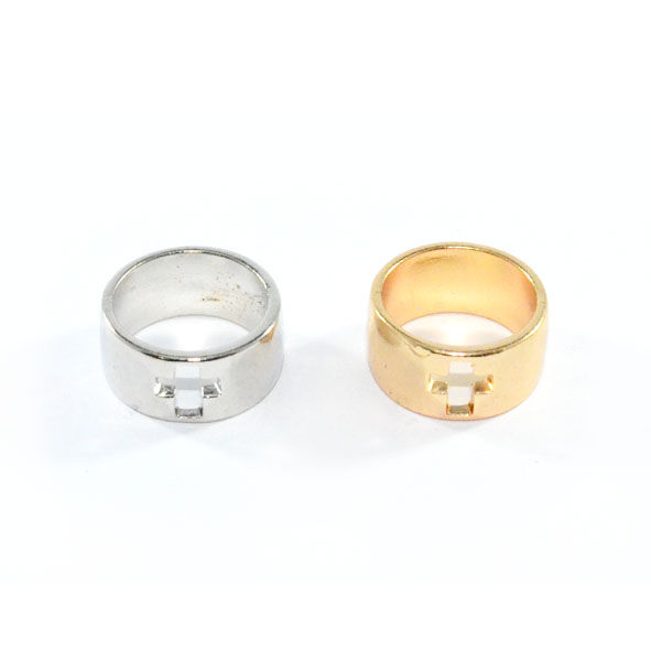 HOLLOW SINGLE CROSS RING - product image  