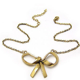 VINTAGE RIBBON BOW NECKLACE - product image  