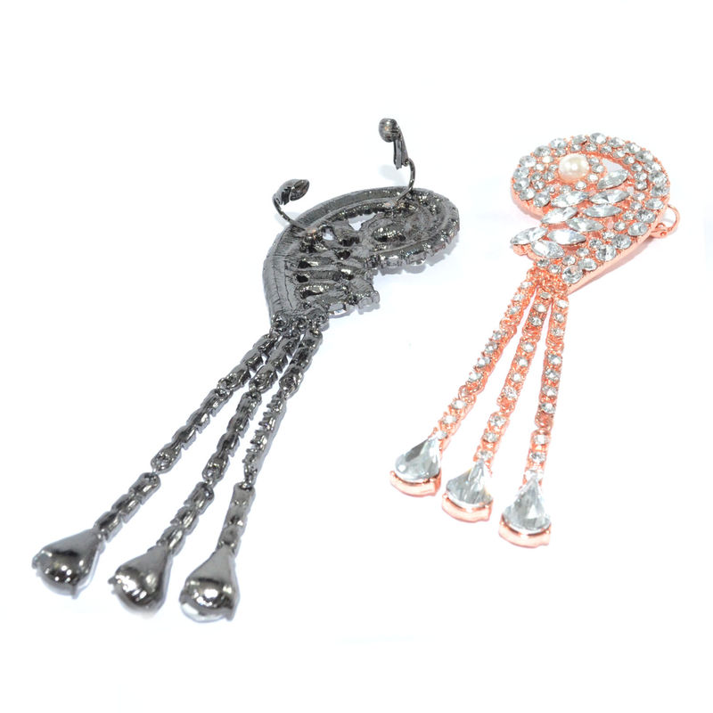 CRYSTAL SHELL SHAPE EAR CLIP - product image  