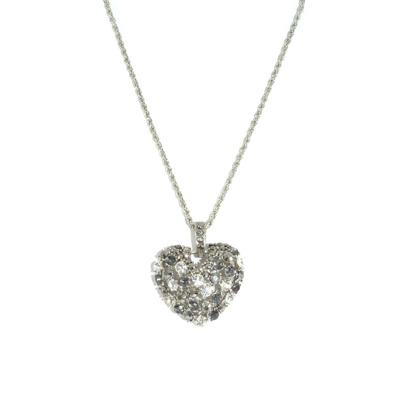 CRYSTAL HOLLOW HEART NECKLACE - product image  