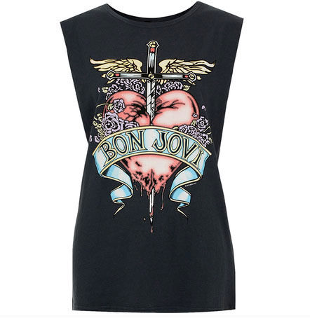 BON JOVI DAGGER THROUGH HEART VEST - product image  