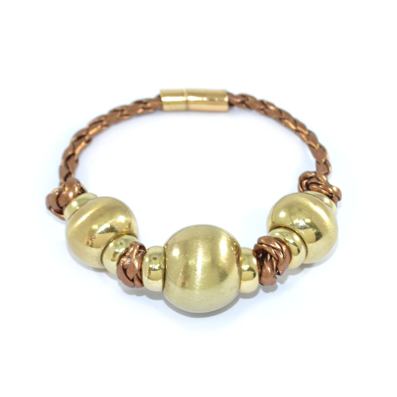 TRIPLE BEADS PENDANT BRACELET - product image  