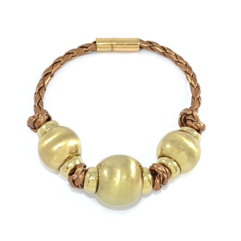 TRIPLE BEADS PENDANT BRACELET - product image  