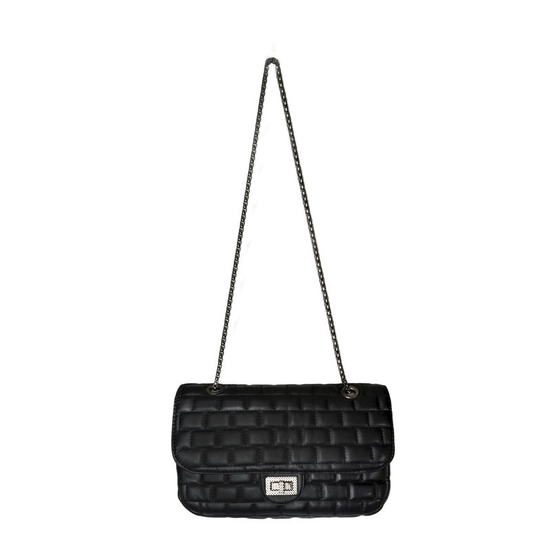 BRICK PATTERN CHAIN SHOULDER BAG - product image  