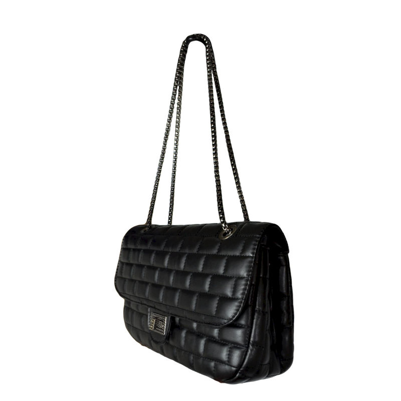 BRICK PATTERN CHAIN SHOULDER BAG - product image  