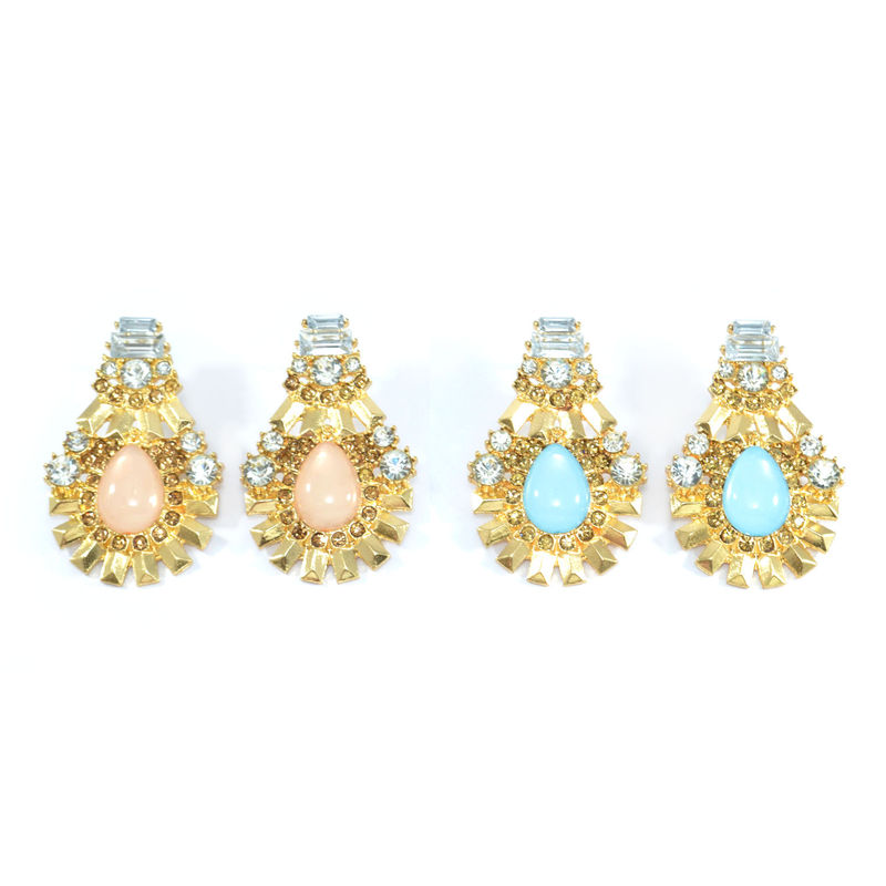 WATER DROP SHAPE CRYSTAL EARRINGS  - product image  