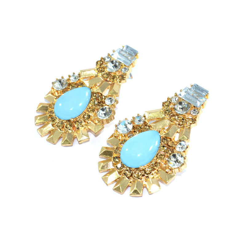 WATER DROP SHAPE CRYSTAL EARRINGS  - product image  