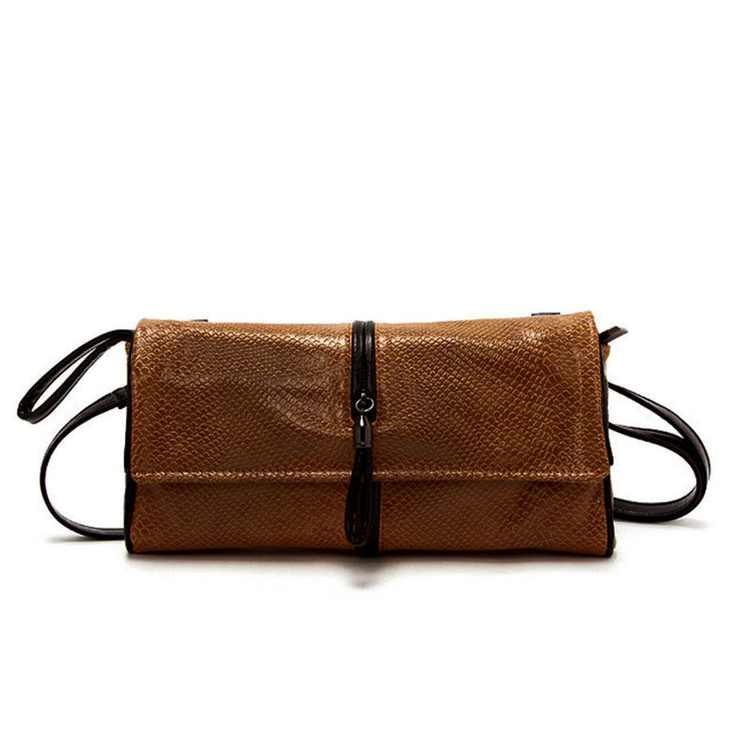 SNAKE PATTERN CLUTCH BAG - product image  