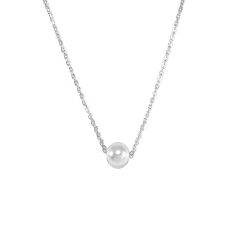 MINIMAL,PEARL,NECKLACE,PEARL NECKLACE, MINIMAL PEARL NECKLACE, SINGLE PEARL NECKLACE