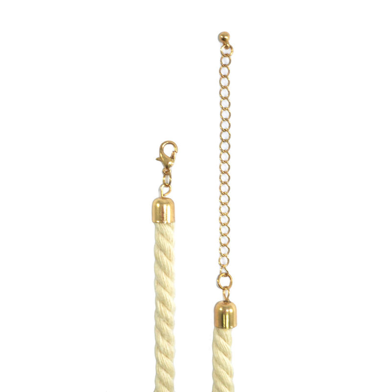 PEARL AND CRYSTAL PENDANT ROPE NECKLACE - product image  