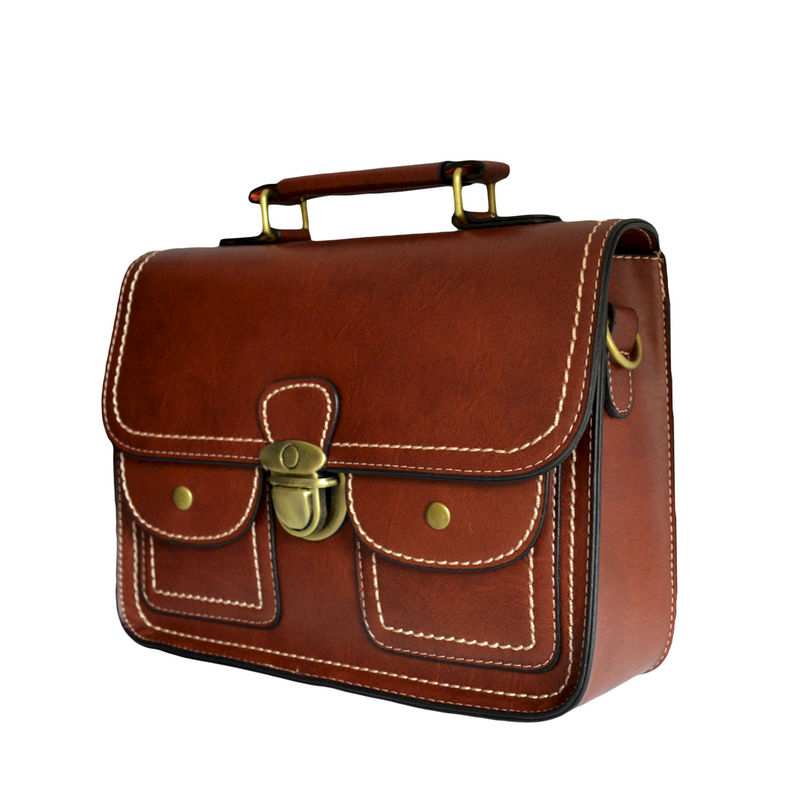 VINTAGE DOUBLE POCKET SATCHEL BAG - product image  