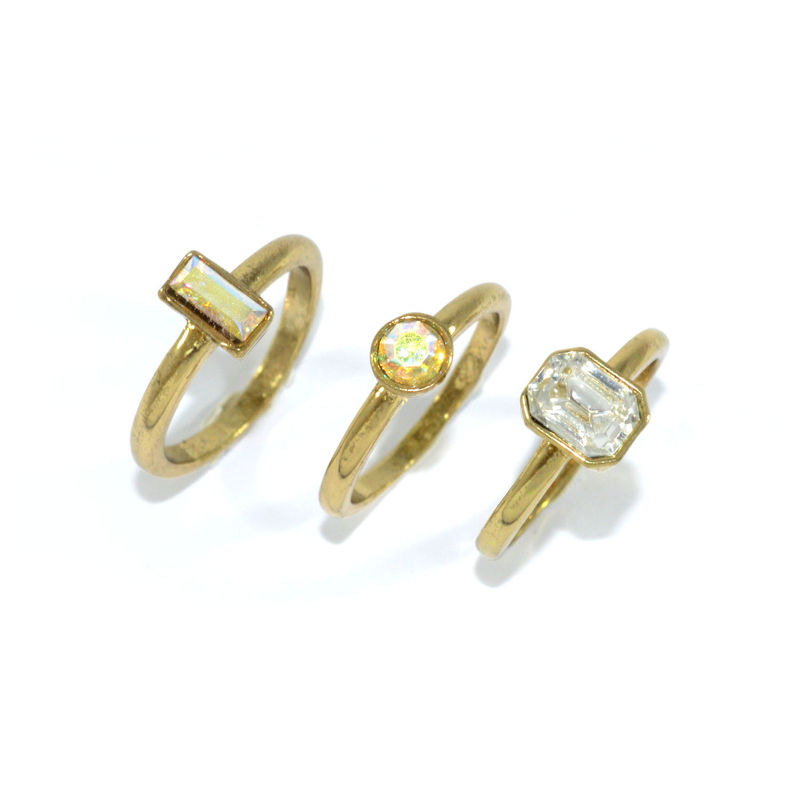 MINIMAL CRYSTAL RING - product image  