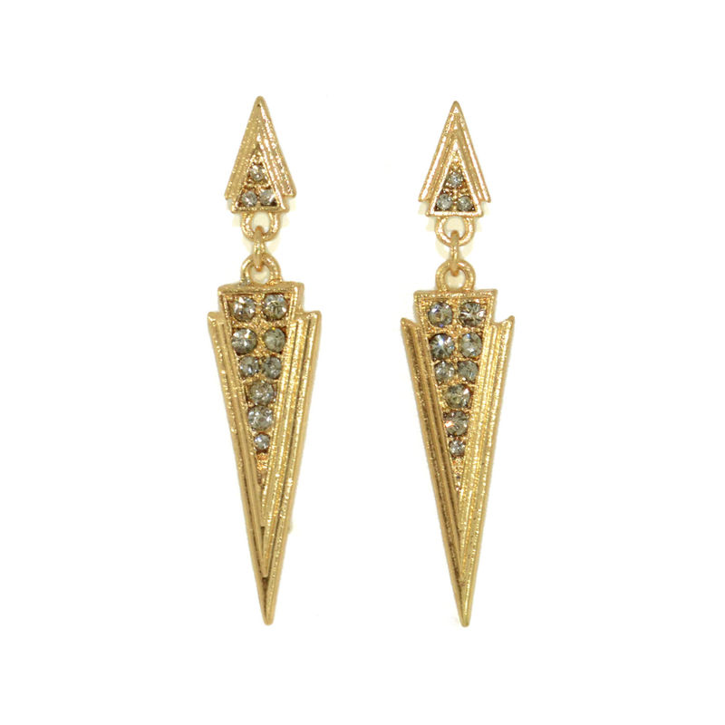 CRYSTAL DAGGER DROP EARRINGS - product image  