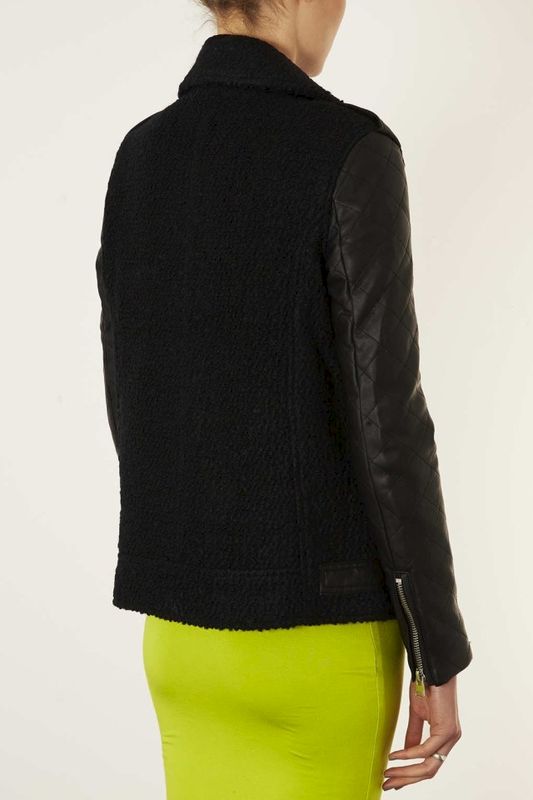 LONG CONTRAST SLEEVE JACKET - product image  