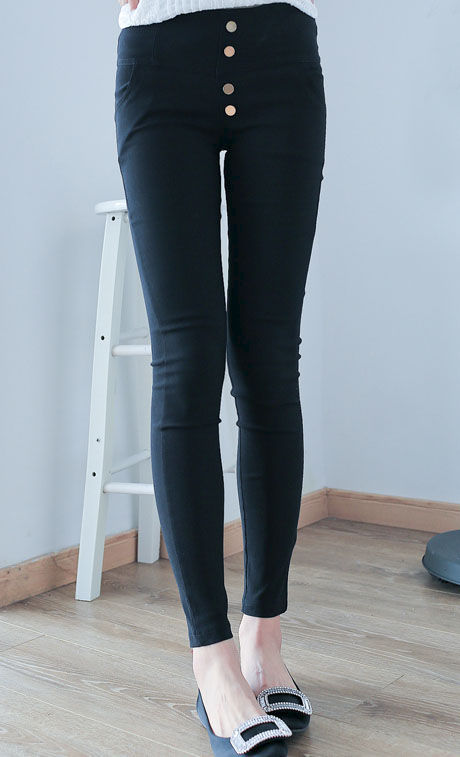 BOTTON HIGH WAIST JEANS - product image  