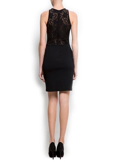 VELVET AND LACE DRESS - product image  