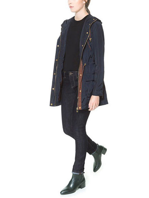 PARKA WITH HOOD AND POCKET - product image  