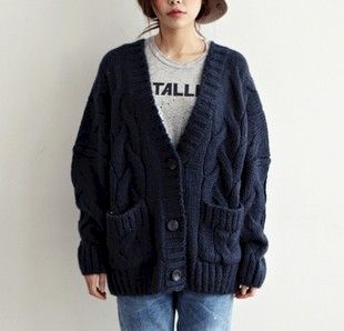 BAT SLEEVE LOOSE CARDIGAN - product image  