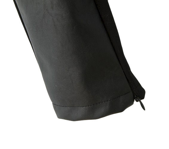 LEATHER PANELLED SKINNY TROUSERS - product image  