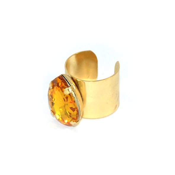 WATER DROP CRYSTAL RING - product image  