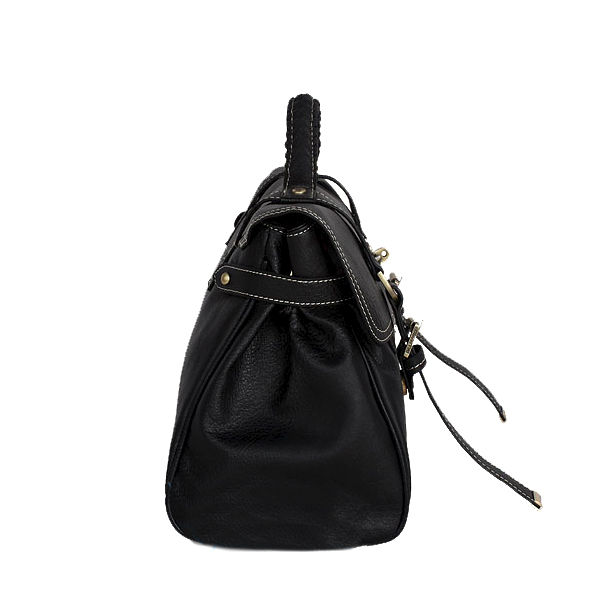 LEATHER LOOK WITH BUCKLED TOTE BAG - product image  