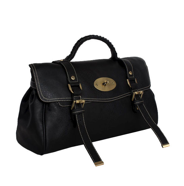 LEATHER LOOK WITH BUCKLED TOTE BAG - product image  