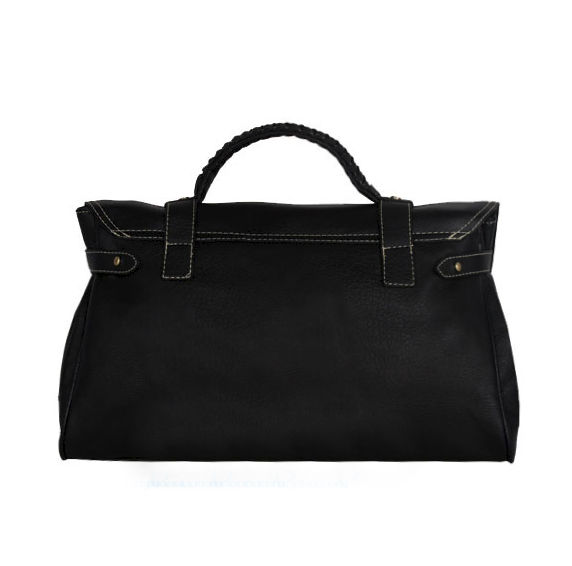 LEATHER LOOK WITH BUCKLED TOTE BAG - product image  