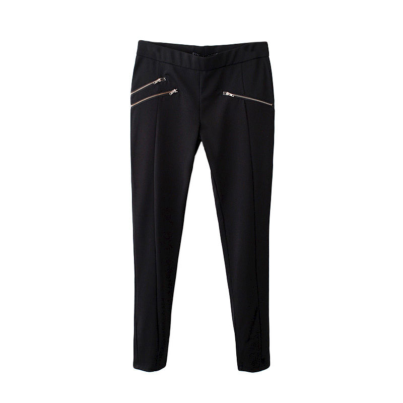 SKINNY TROUSERS WITH ZIP POCKET - product image  