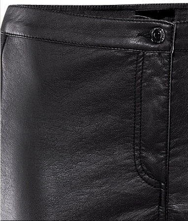 SLIM FIT LEATHER LOOK JEANS - product image  