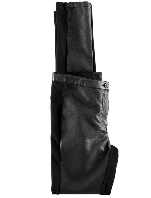 SLIM FIT LEATHER LOOK JEANS - product image  