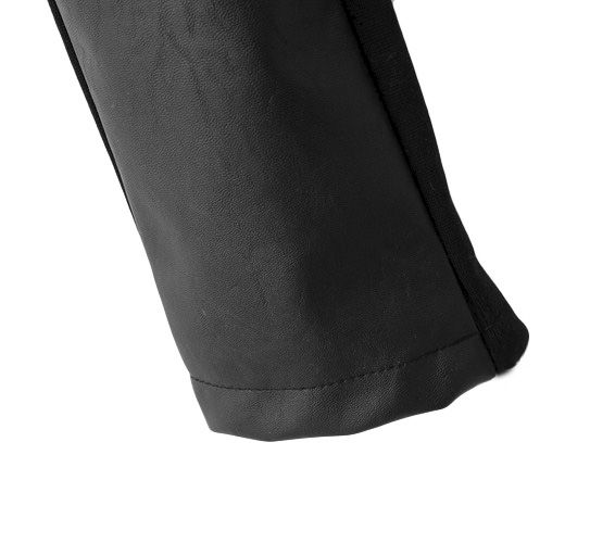 SLIM FIT LEATHER LOOK JEANS - product image  