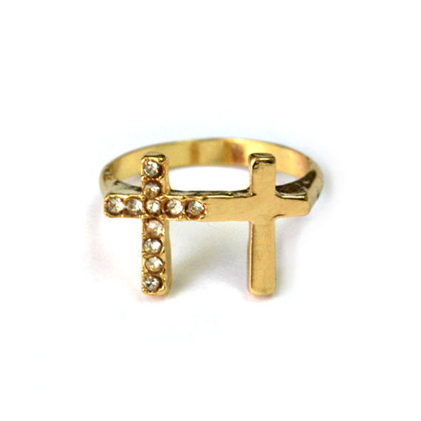 DOUBLE CROSS RING - product image  