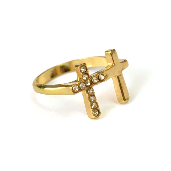 DOUBLE CROSS RING - product image  
