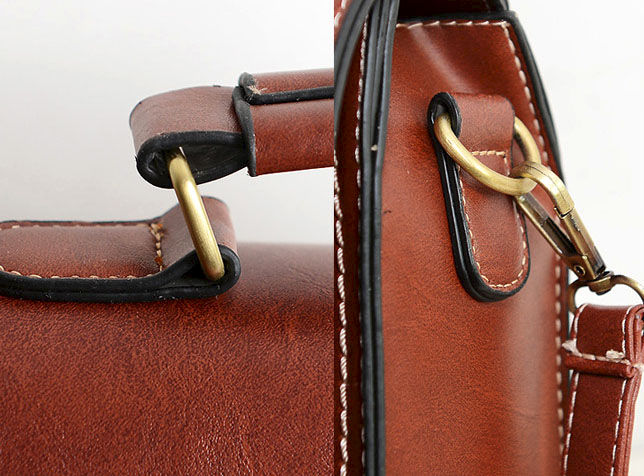 VINTAGE DOUBLE POCKET SATCHEL BAG - product image  