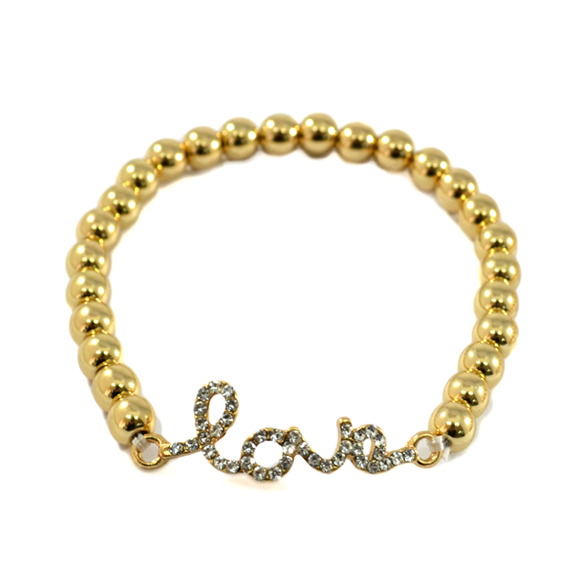 CRYSTAL CHARM WITH BEADS BRACELET - product image  