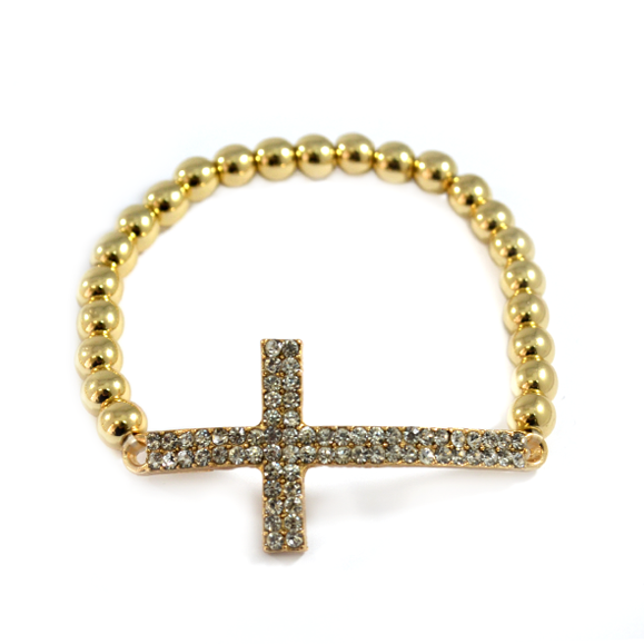 CRYSTAL CHARM WITH BEADS BRACELET - product image  