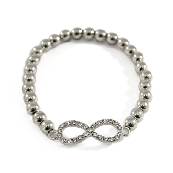 CRYSTAL CHARM WITH BEADS BRACELET - product image  